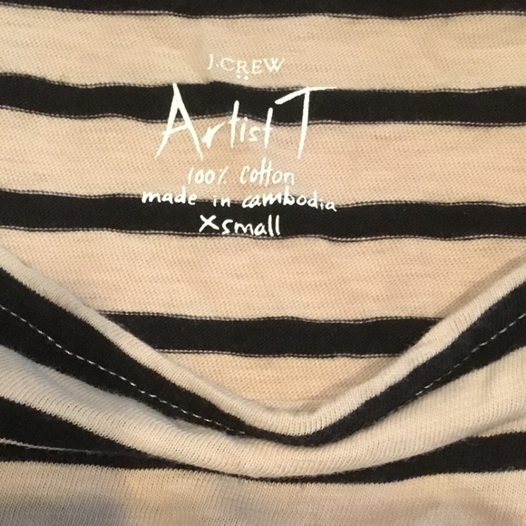 J Crew Artist T Women Long Sleeve Striped XS - Picture 2 of 3